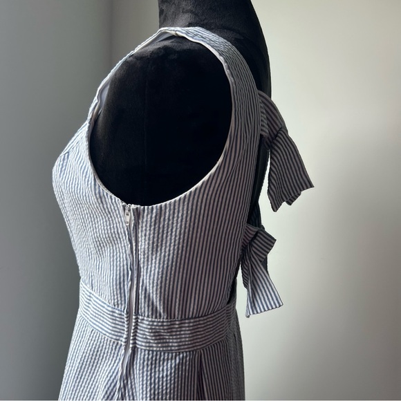 B Darlin Blue & White Pleated A-Line Sundress - Size 9/10 - Picture 15 of 15